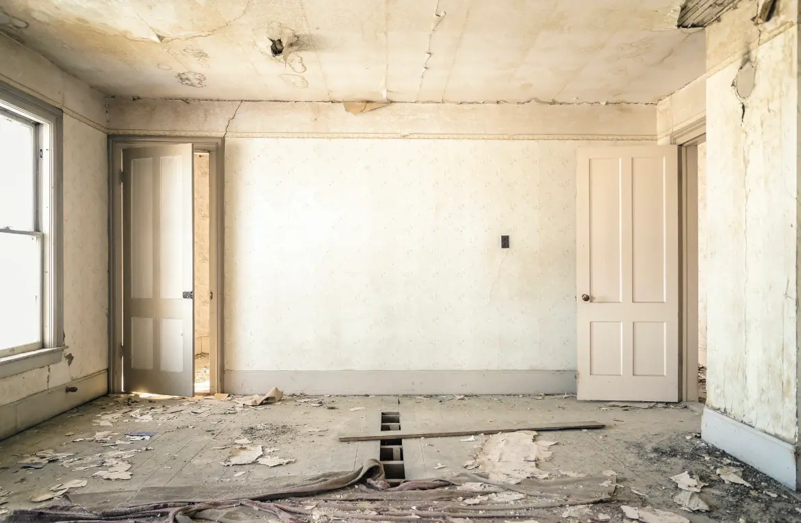 Waste disposal crew managing a cleanout project in Buckley